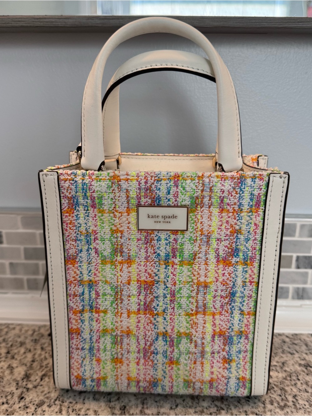 Kate Spade Manhattan Tweed Tote Crossbody